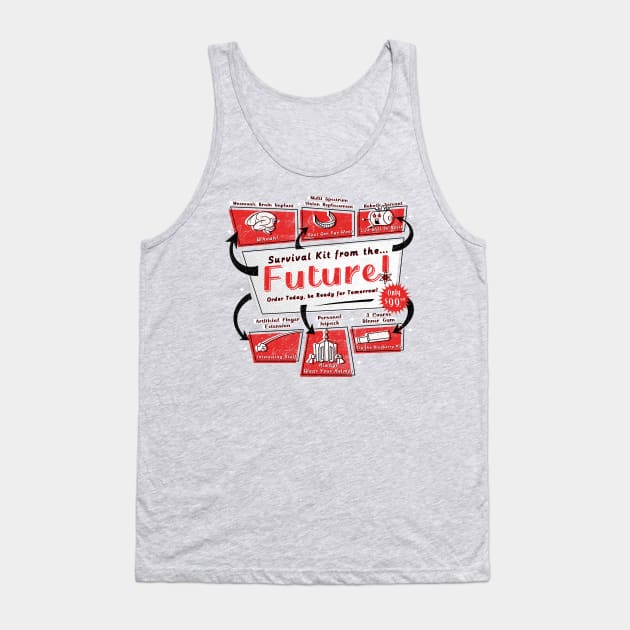 Retro Future Survival Kit Tank Top by stevenlefcourt